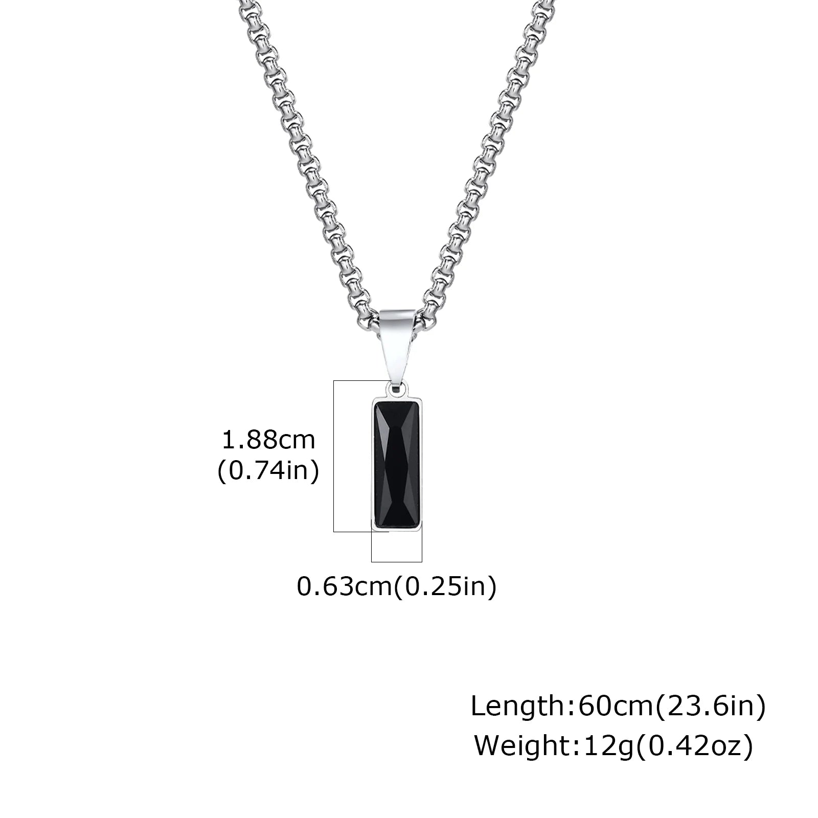Men's Compass Pendant Necklace – Stainless Steel Chain