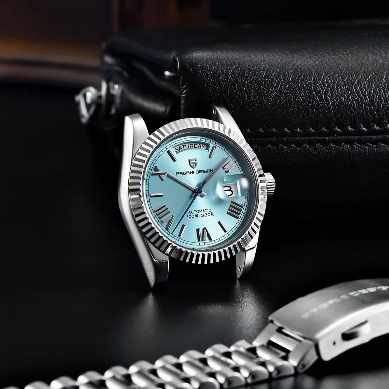Men's Automatic Mechanical Watch – Sapphire Crystal, 10 Bar Water Resistance