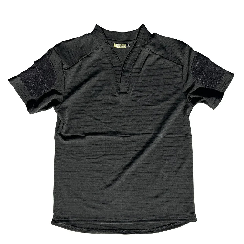 Men's Quick-Dry Rugby Shirt – Tactical Short Sleeve Top