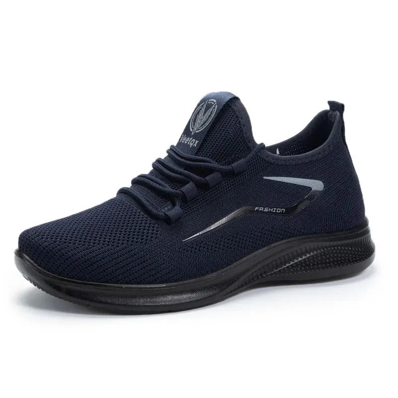 Men's Lightweight Mesh Trainers – Non-Slip Lace-Up Sneakers
