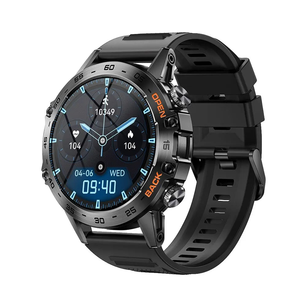 Men's Steel Smart Watch – Bluetooth Calling & Fitness Tracker