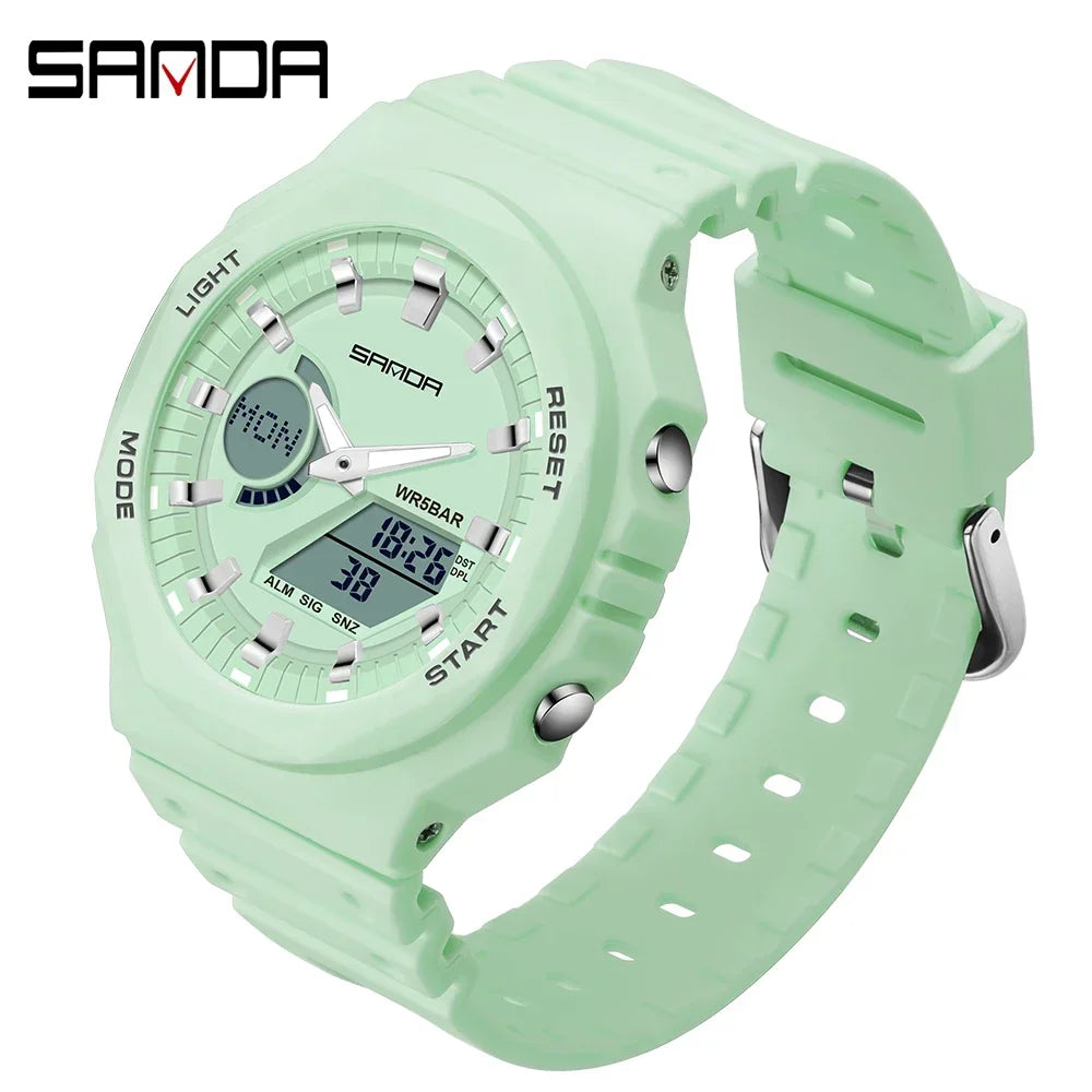 Men's Digital Sports Watch – Waterproof LED Military-Style Watch