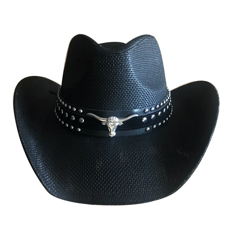 Unisex Straw Sun Hat – Thickened Cowboy Style Beach Hat
