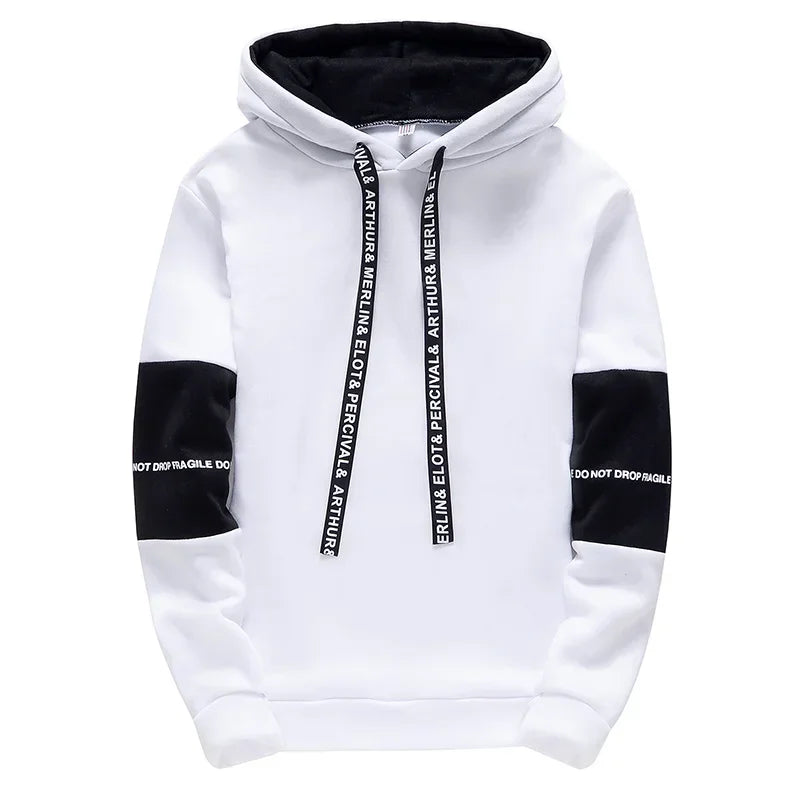 Men's Graphic Print Hoodie – Long Sleeve Pullover Sweatshirt