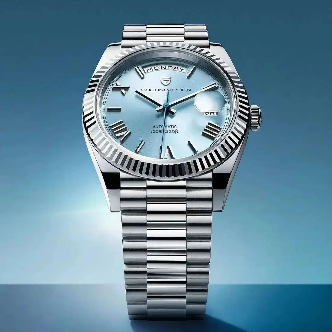 Men's Automatic Mechanical Watch – Sapphire Crystal, 10 Bar Water Resistance