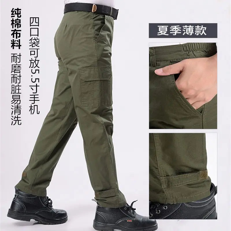 Men's Tactical Trousers – Breathable Military-Style Training Pants