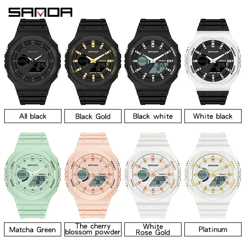 Men's Digital Sports Watch – Waterproof LED Military-Style Watch