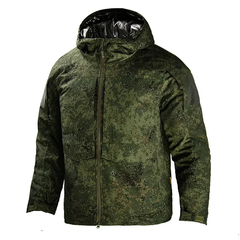 Men's M65-Style Tactical Jacket – Windproof Hooded Coat