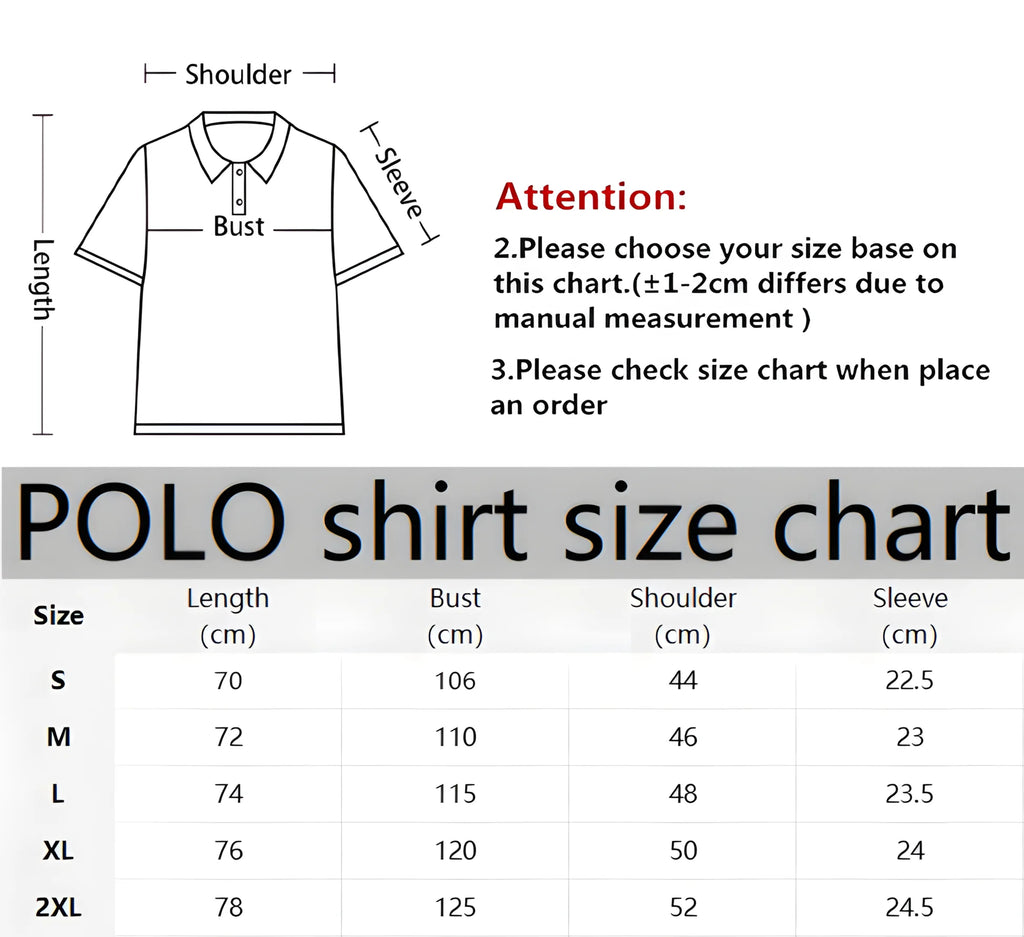 Men's Striped Print Polo Shirt – Casual Breathable Top