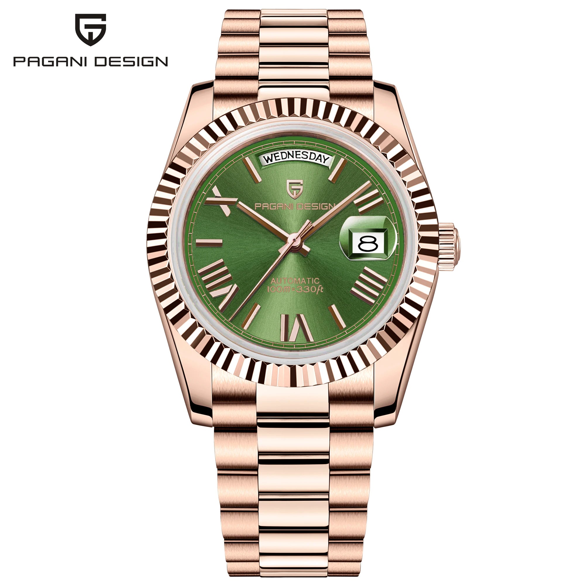 Men's Automatic Mechanical Watch – Sapphire Crystal, 10 Bar Water Resistance