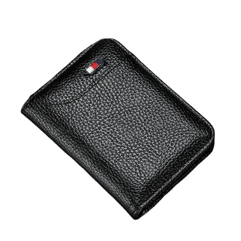 Men's RFID-Blocking Card Holder – Slim PU Leather Wallet