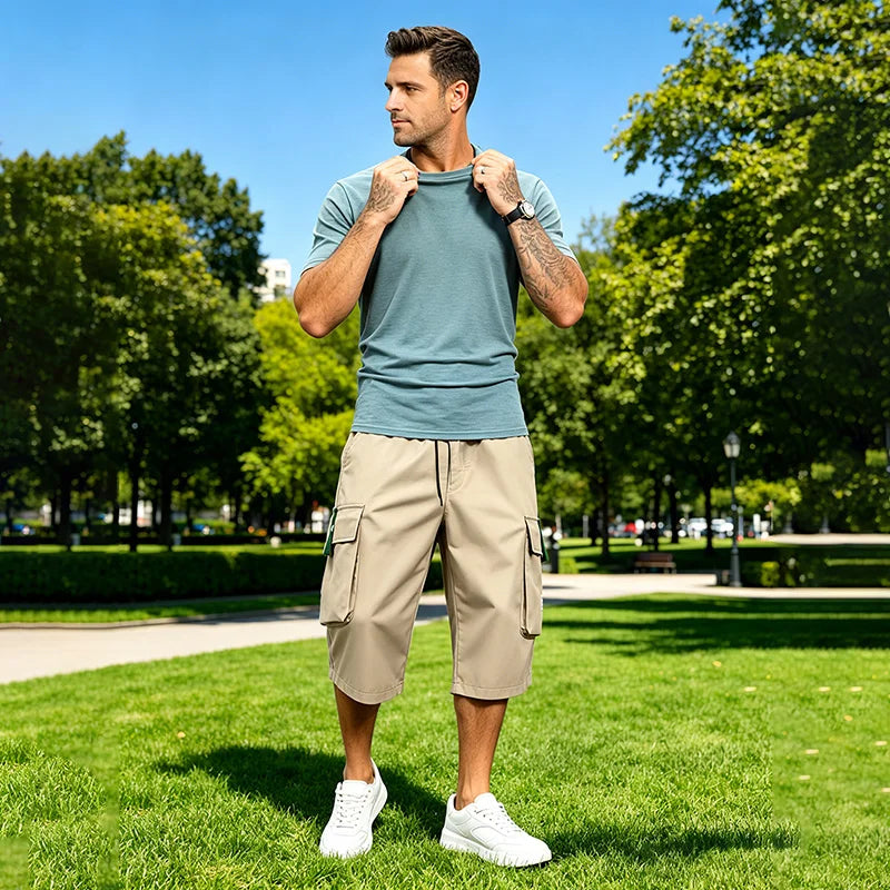 Men's Oversized Retro T-Shirt – Loose Fit Casual Tee