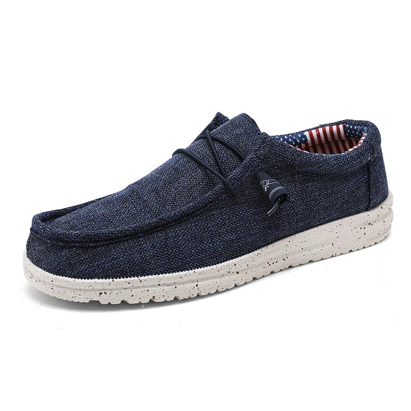 Men's Denim Canvas Shoes – Breathable Casual Loafers