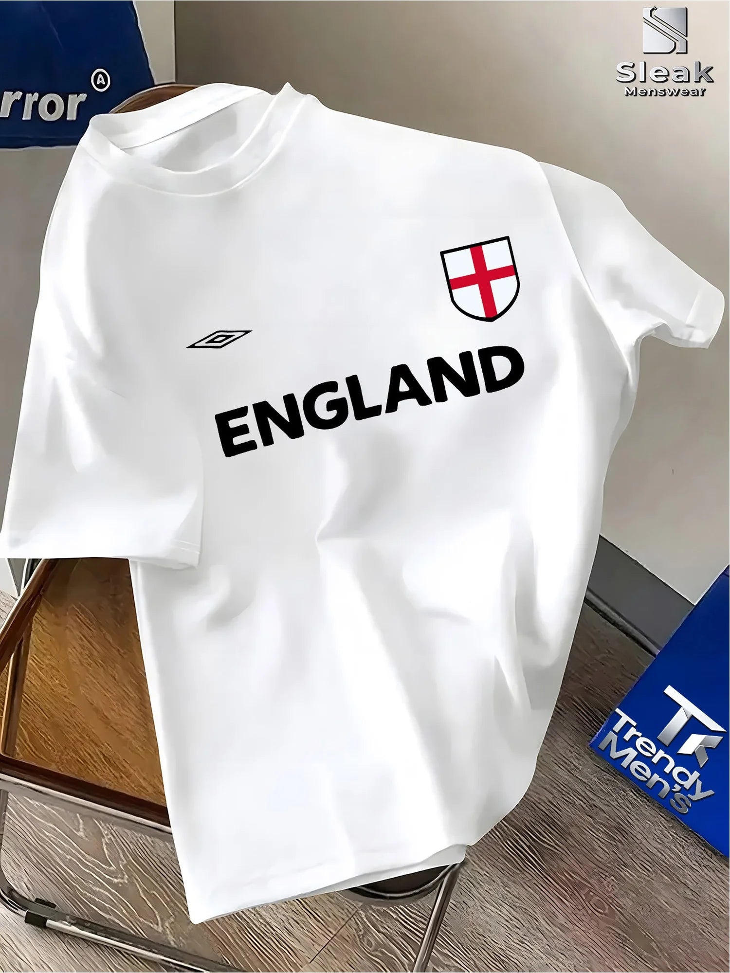 Men's England Graphic T-Shirt – Football-Style Print Tee
