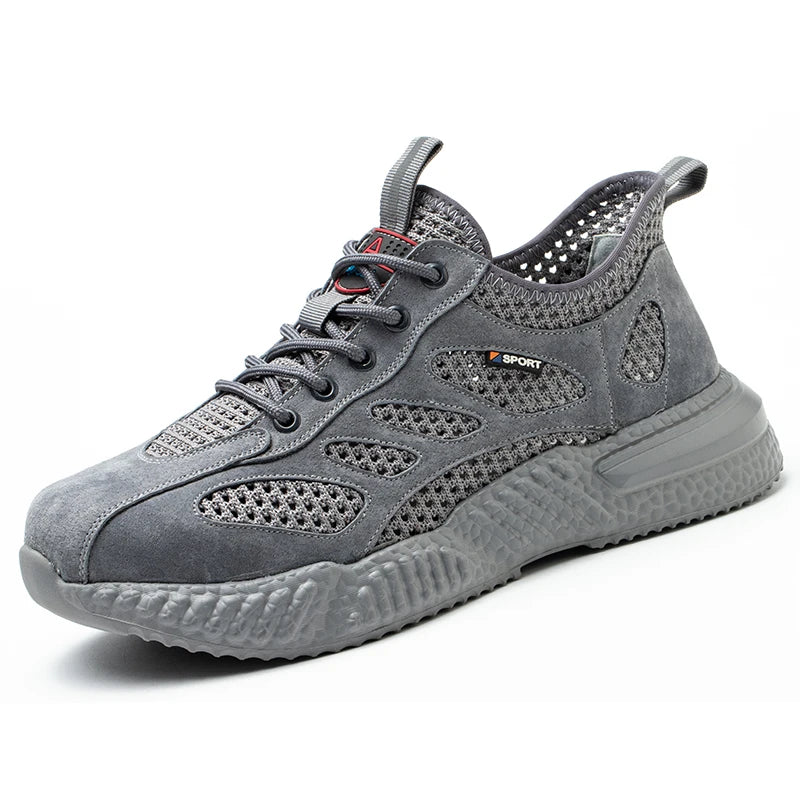 Men's Steel Toe Work Shoes – Breathable Safety Sneakers