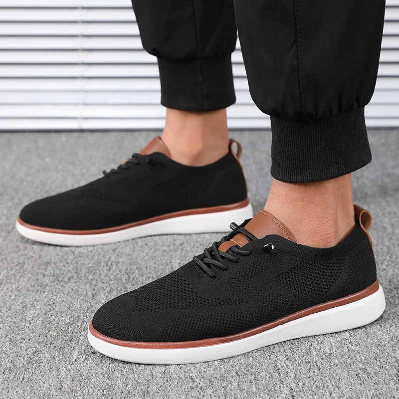 Men's Lightweight Knitted Trainers – All-Day Comfort Walking Shoes