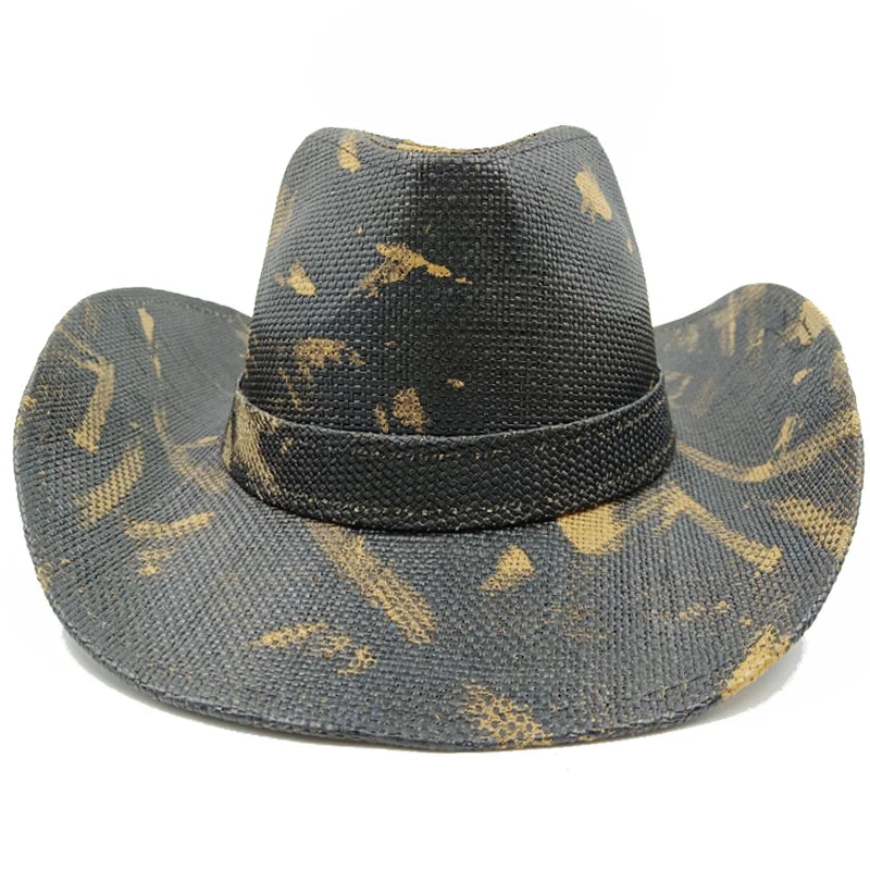 Unisex Straw Sun Hat – Thickened Cowboy Style Beach Hat