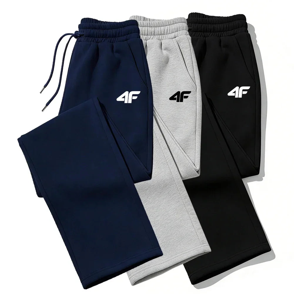 Men's Casual Tracksuit Bottoms – Printed Jogging Sweatpants