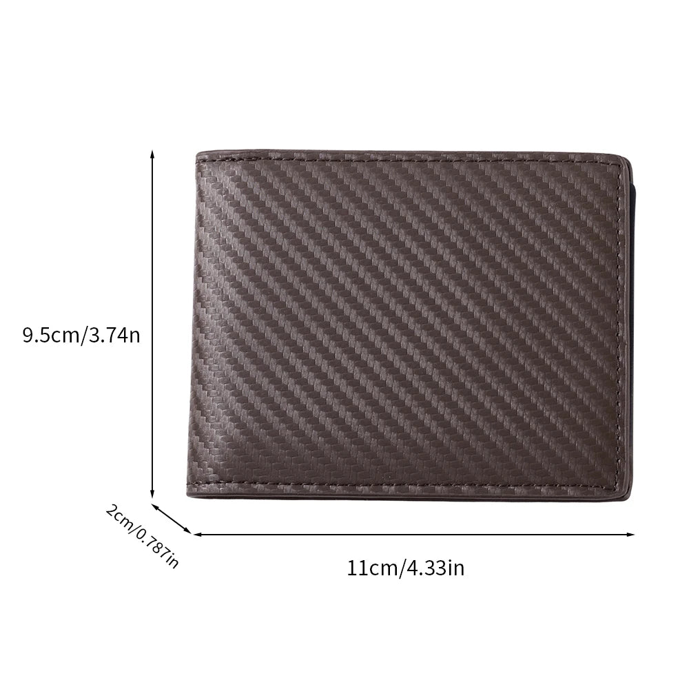 Men's RFID-Blocking Bi-Fold Wallet – Leather Card Holder