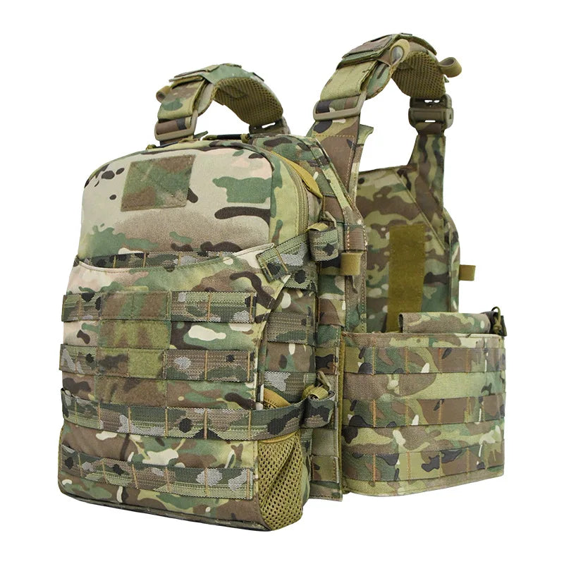Tactical Vest – MOLLE Hydration Pack & Plate Carrier