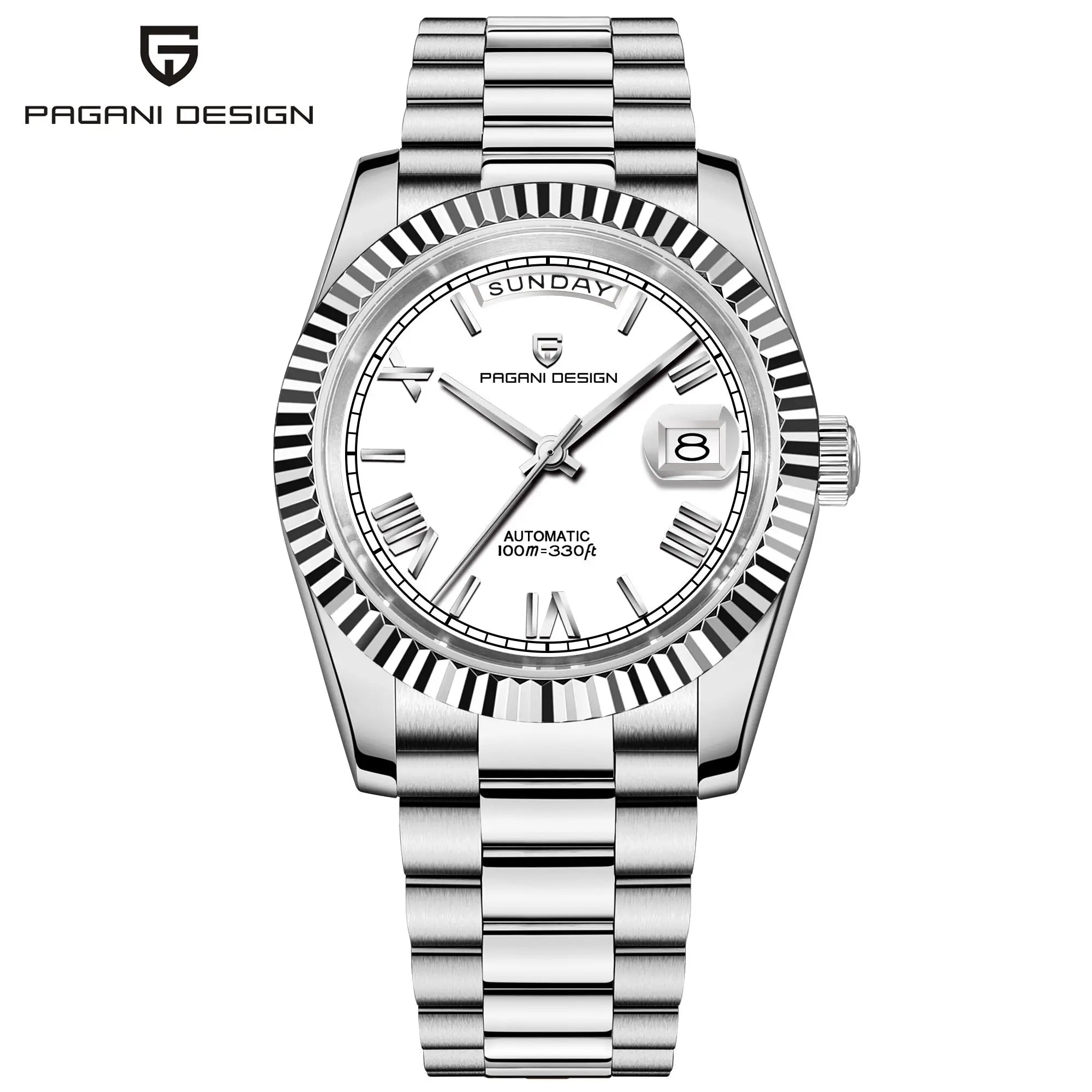 Men's Automatic Mechanical Watch – Sapphire Crystal, 10 Bar Water Resistance