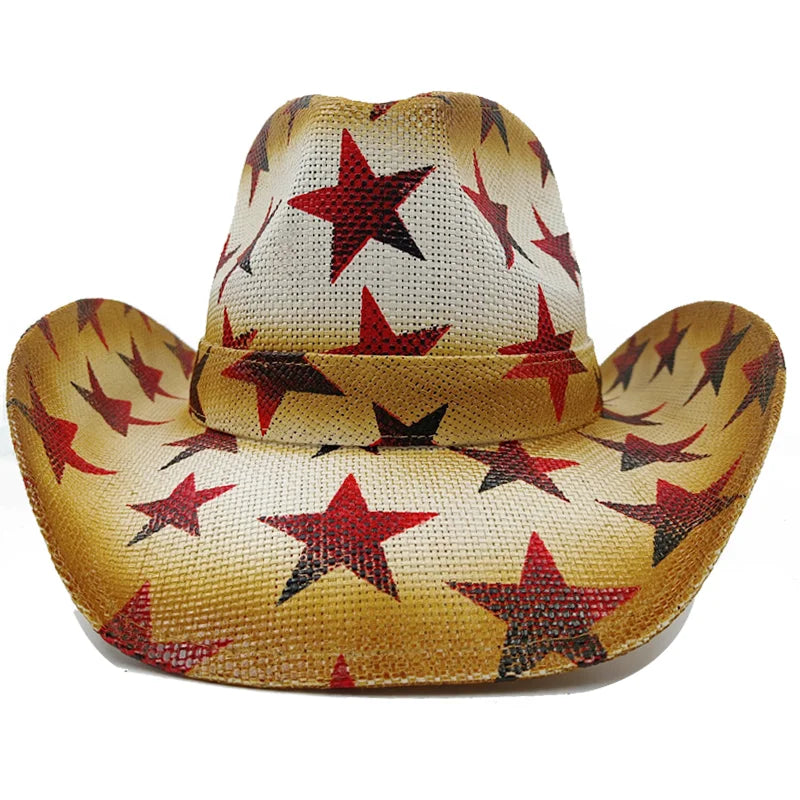 Unisex Straw Sun Hat – Thickened Cowboy Style Beach Hat