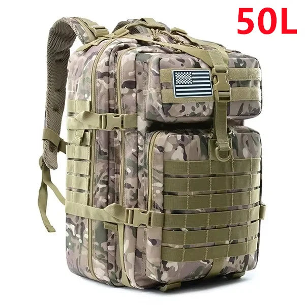 Men's Tactical Backpack – 30L/50L Hiking & Travel Rucksack