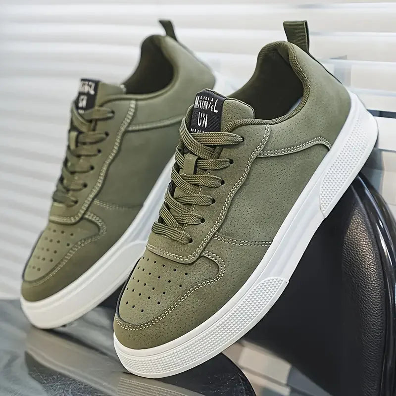 Men's Casual Skate Trainers – Comfortable Grip-Sole Shoes