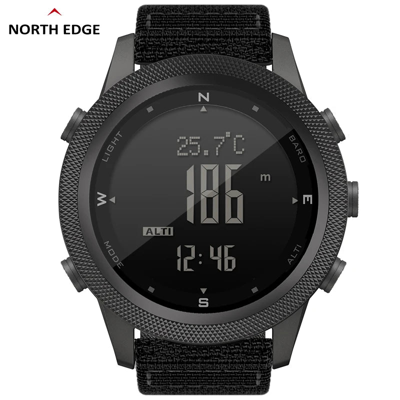 Men's Outdoor Digital Watch – Altimeter, Barometer & Compass