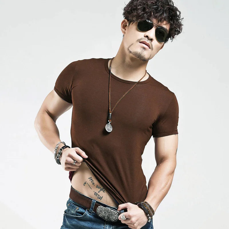 Men's V-Neck Fitness T-Shirt – Lightweight Training Tee