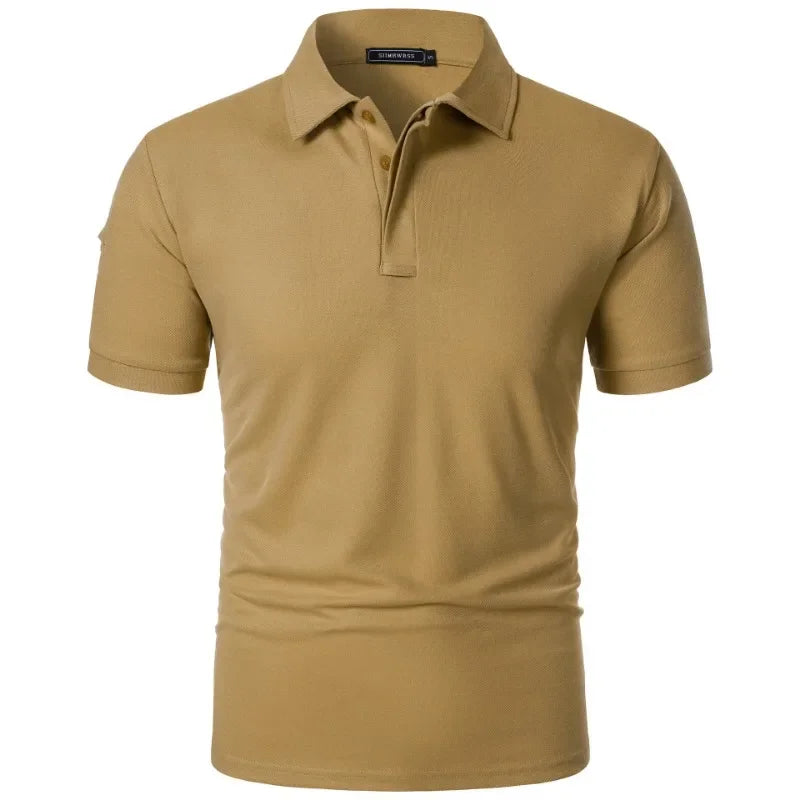 Men's Oversized Tennis Polo Shirt – Moisture-Wicking Sports Top