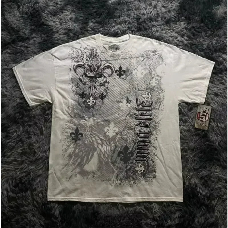 Men's Skull Print Graphic T-Shirt – Glow-in-the-Dark Streetwear Tee