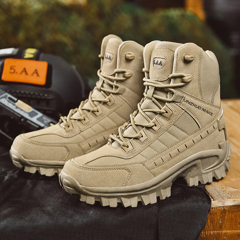 Men's Desert Tactical Boots – Non-Slip Outdoor Work Boots