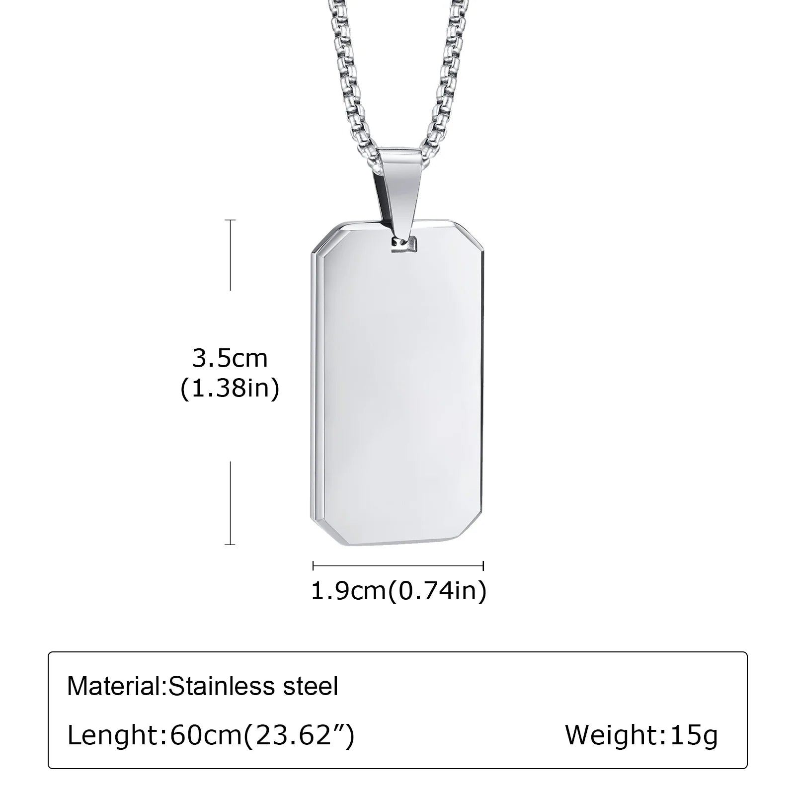 Men's Compass Pendant Necklace – Stainless Steel Chain