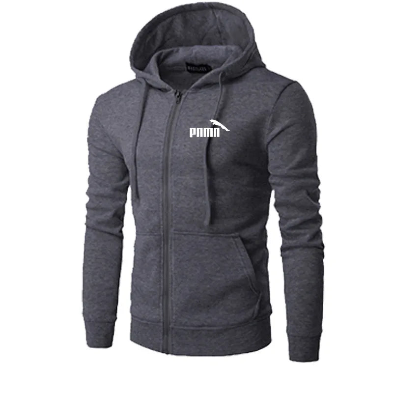 Men's Zip-Up Hoodie Jacket – Slim Fit Sweatshirt