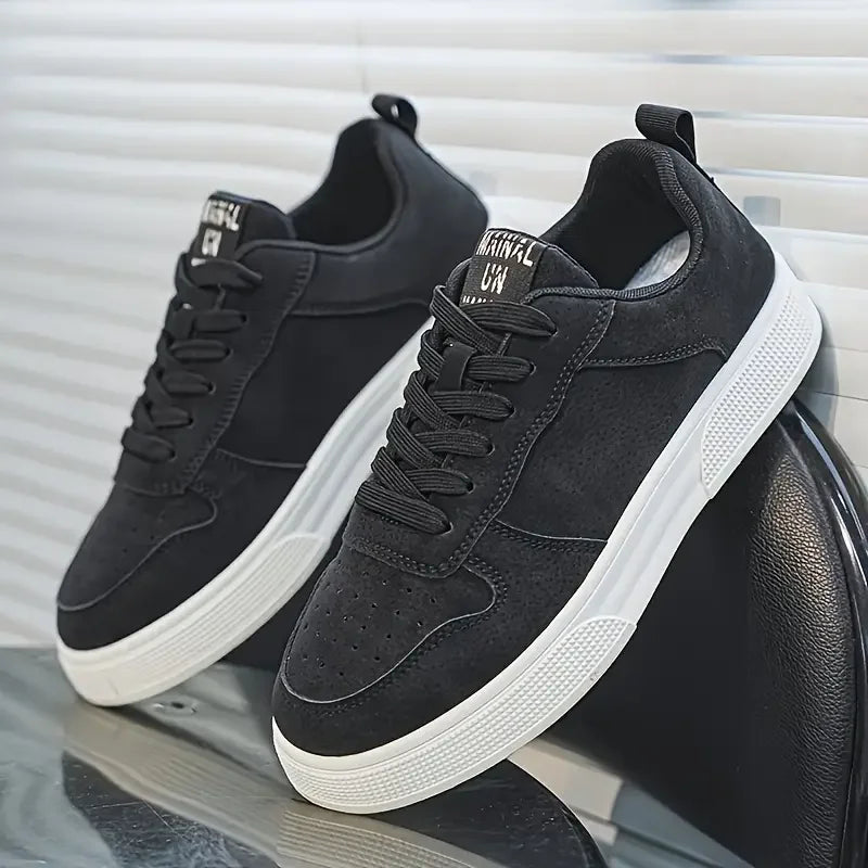 Men's Casual Skate Trainers – Comfortable Grip-Sole Shoes