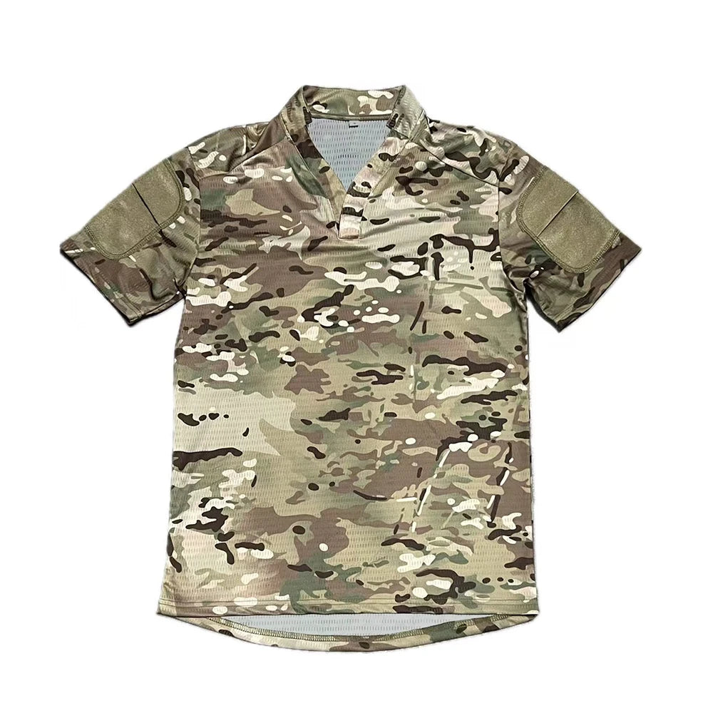 Men's Quick-Dry Rugby Shirt – Tactical Short Sleeve Top