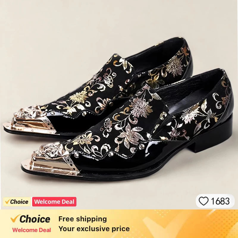 Men's Leather Loafers – Formal Slip-On Dress Shoes