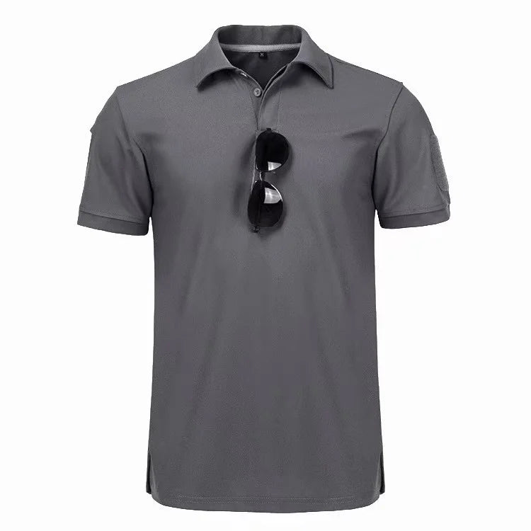 Men's Quick-Dry Tactical T-Shirt – Breathable Outdoor Tee