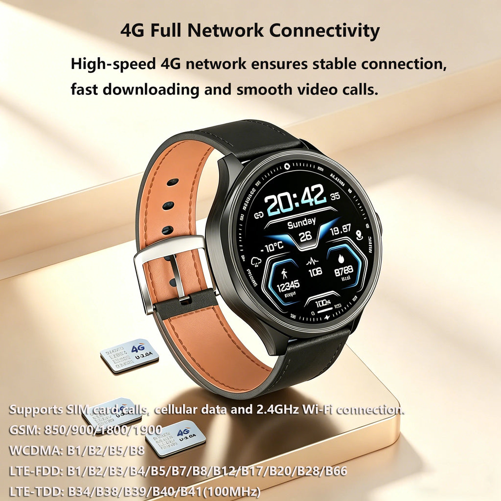 4G AMOLED Smart Watch – GPS, Bluetooth Calling, 32GB Storage