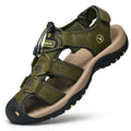 Men's Genuine Leather Sandals – Roman Style Beach Shoes (Plus Size)