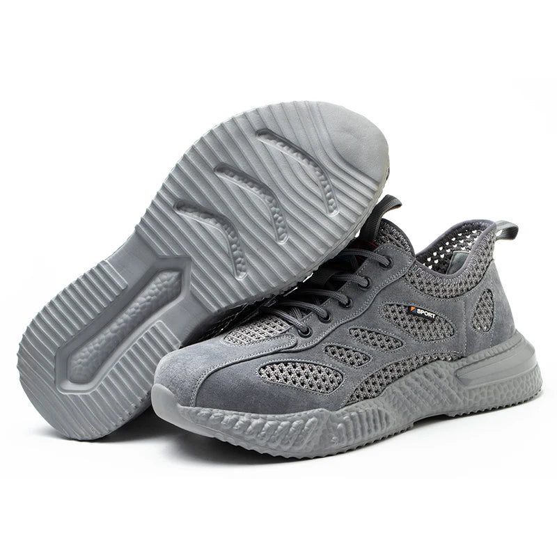 Men's Steel Toe Work Shoes – Breathable Safety Sneakers