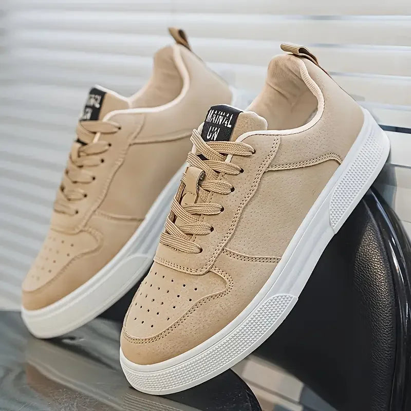 Men's Casual Skate Trainers – Comfortable Grip-Sole Shoes