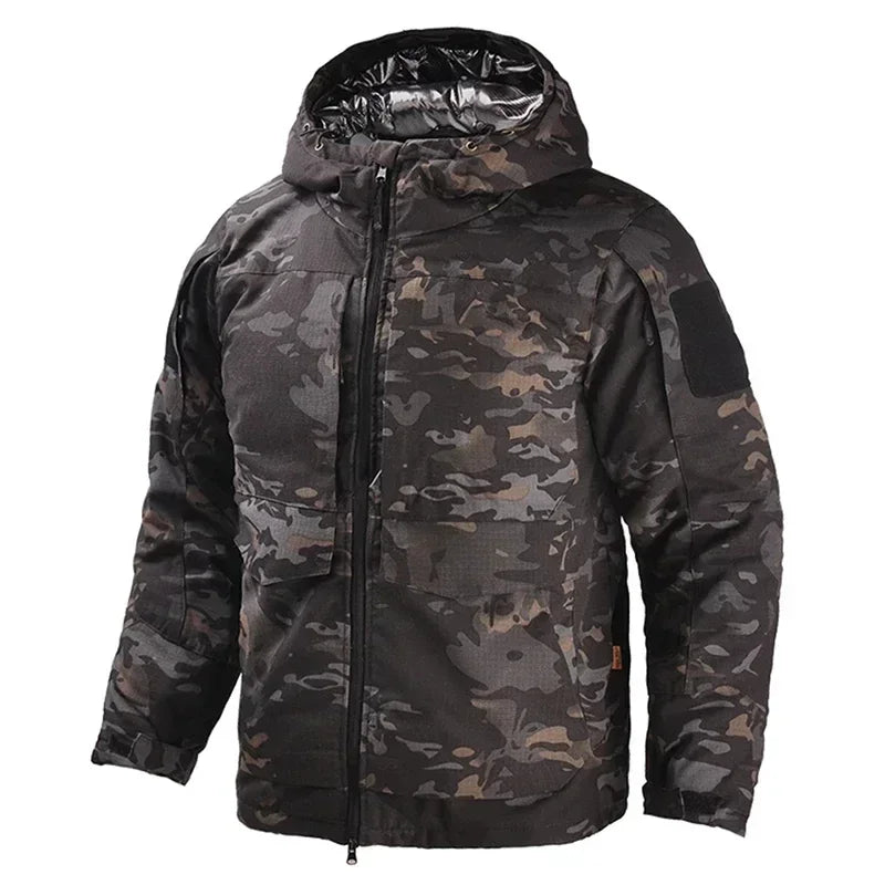 Men's M65-Style Tactical Jacket – Windproof Hooded Coat