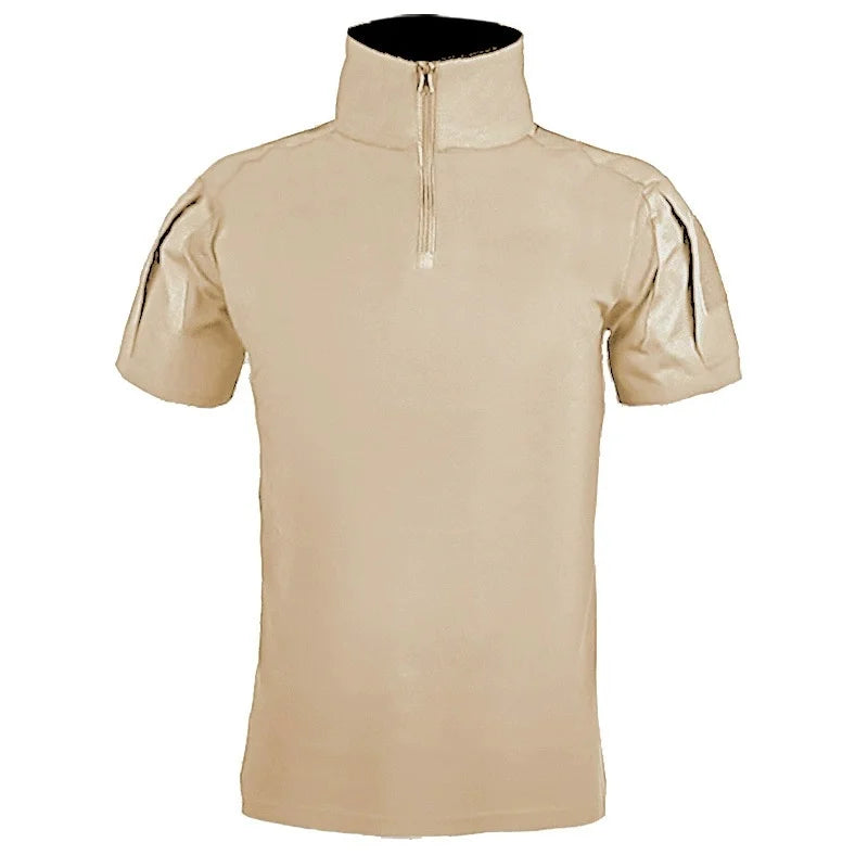 Men's Camo Combat Shirt – Quick-Dry Tactical T-Shirt