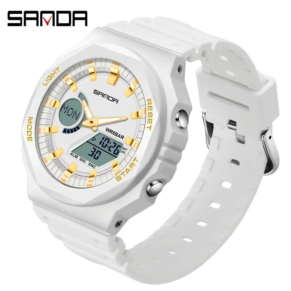 Men's Digital Sports Watch – Waterproof LED Military-Style Watch