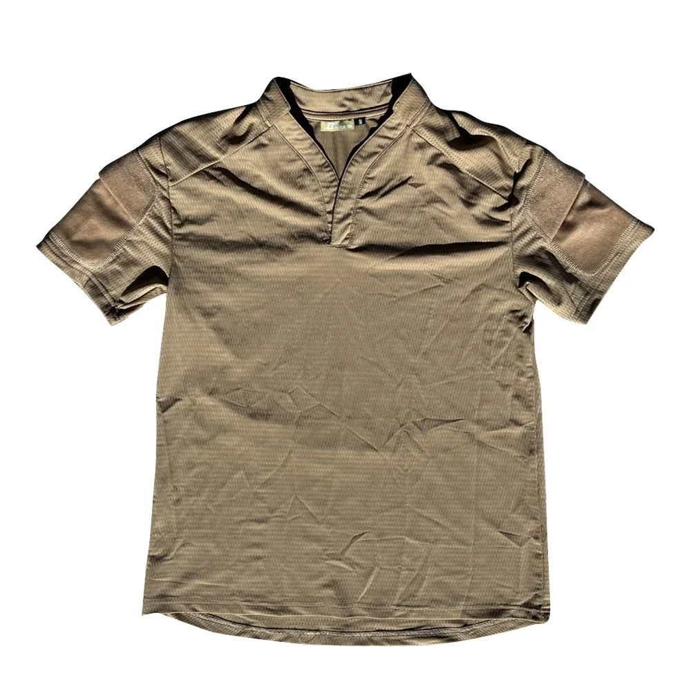 Men's Quick-Dry Rugby Shirt – Tactical Short Sleeve Top