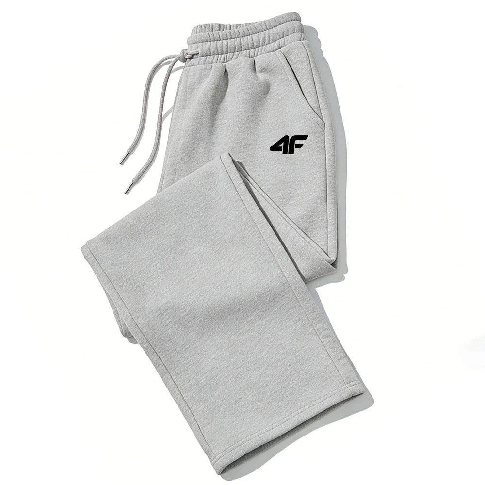 Men's Casual Tracksuit Bottoms – Printed Jogging Sweatpants