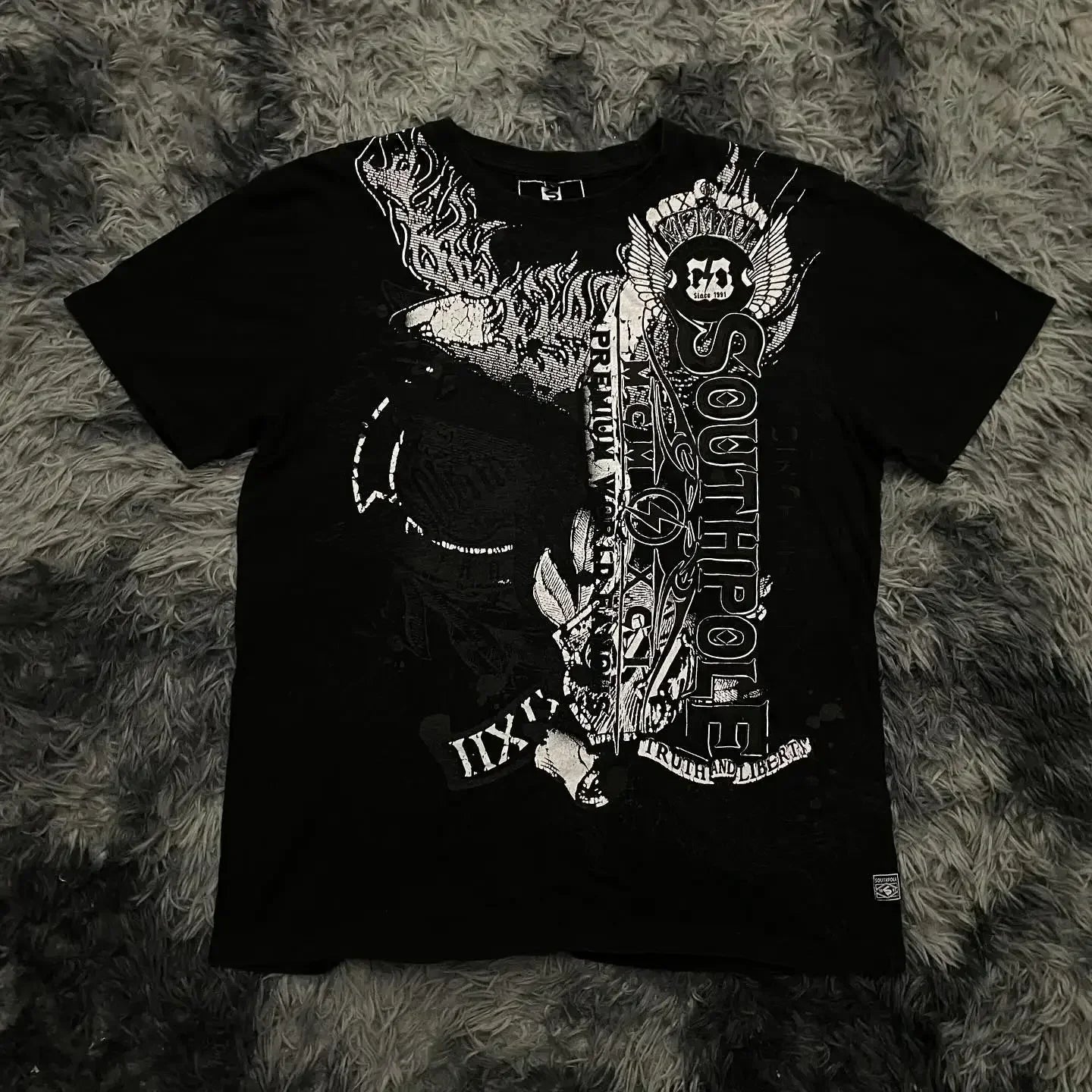 Men's Skull Print Graphic T-Shirt – Glow-in-the-Dark Streetwear Tee