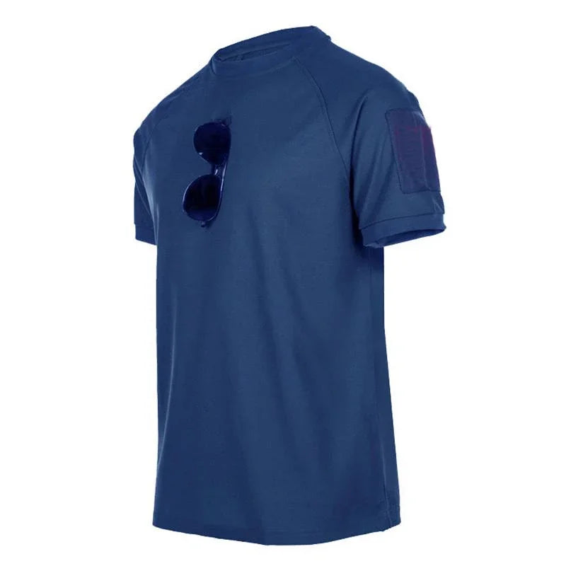 Men's Quick-Dry Tactical T-Shirt – Outdoor Hiking Tee
